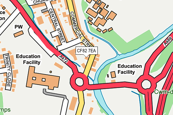 CF82 7EA map - OS OpenMap – Local (Ordnance Survey)