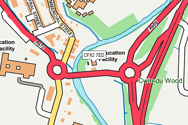 CF82 7ED map - OS OpenMap – Local (Ordnance Survey)