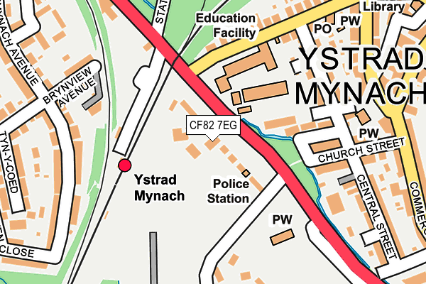 CF82 7EG map - OS OpenMap – Local (Ordnance Survey)