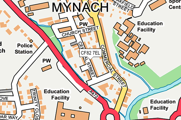 CF82 7EL map - OS OpenMap – Local (Ordnance Survey)