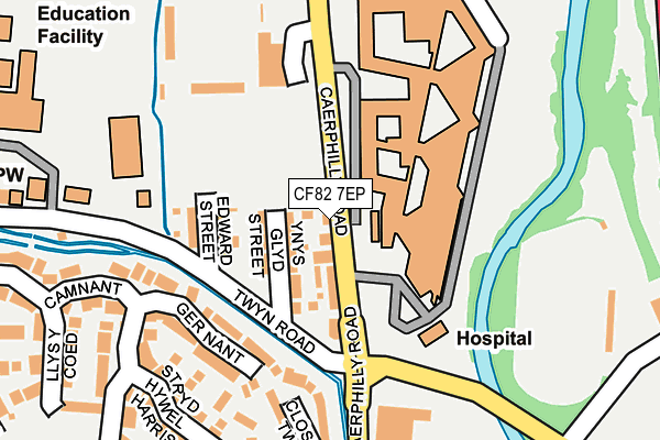 CF82 7EP map - OS OpenMap – Local (Ordnance Survey)