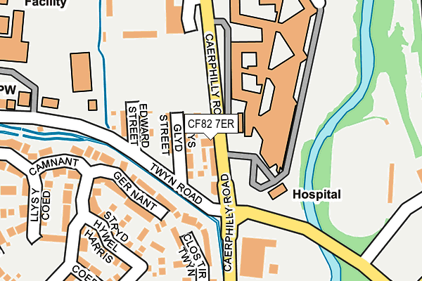 CF82 7ER map - OS OpenMap – Local (Ordnance Survey)