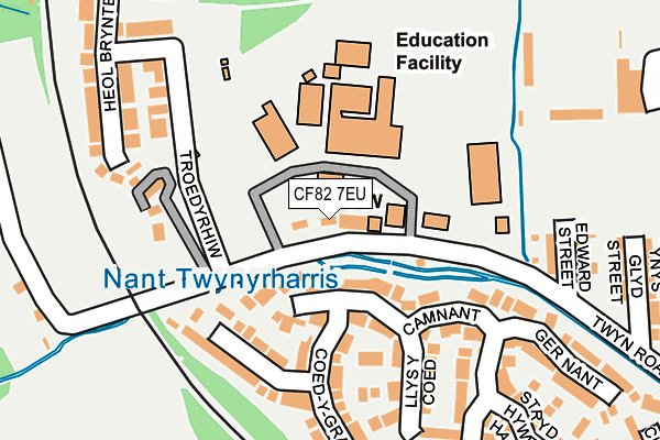 CF82 7EU map - OS OpenMap – Local (Ordnance Survey)