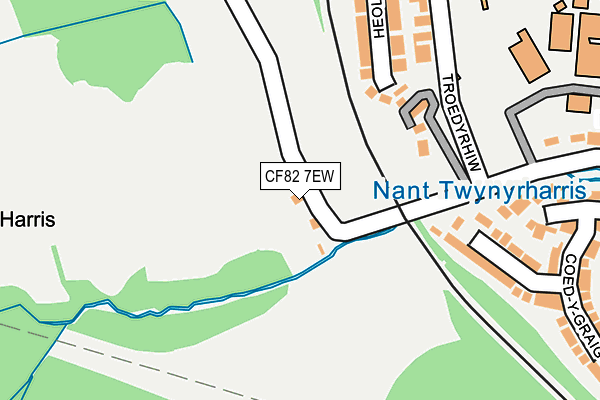 CF82 7EW map - OS OpenMap – Local (Ordnance Survey)