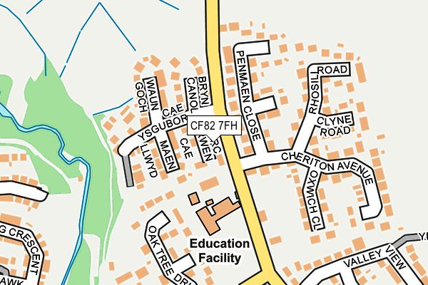 CF82 7FH map - OS OpenMap – Local (Ordnance Survey)