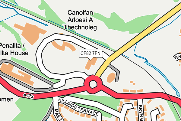 CF82 7FN map - OS OpenMap – Local (Ordnance Survey)