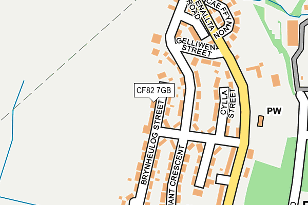 CF82 7GB map - OS OpenMap – Local (Ordnance Survey)