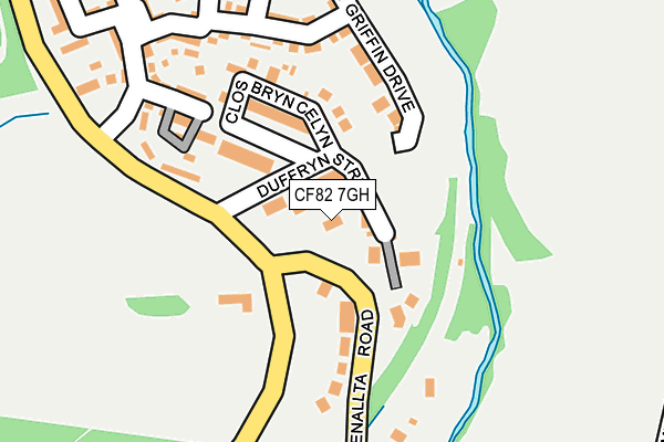 CF82 7GH map - OS OpenMap – Local (Ordnance Survey)