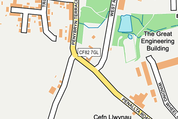 CF82 7GL map - OS OpenMap – Local (Ordnance Survey)