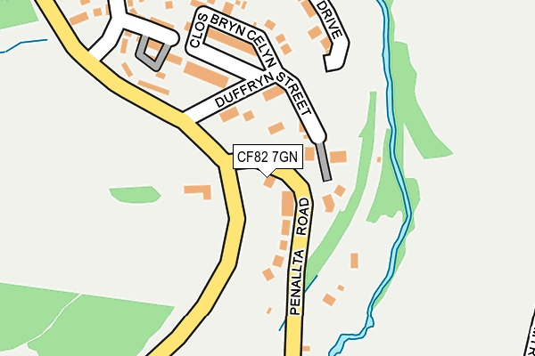 CF82 7GN map - OS OpenMap – Local (Ordnance Survey)