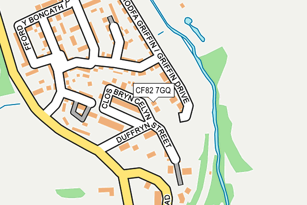 CF82 7GQ map - OS OpenMap – Local (Ordnance Survey)