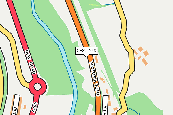 CF82 7GX map - OS OpenMap – Local (Ordnance Survey)
