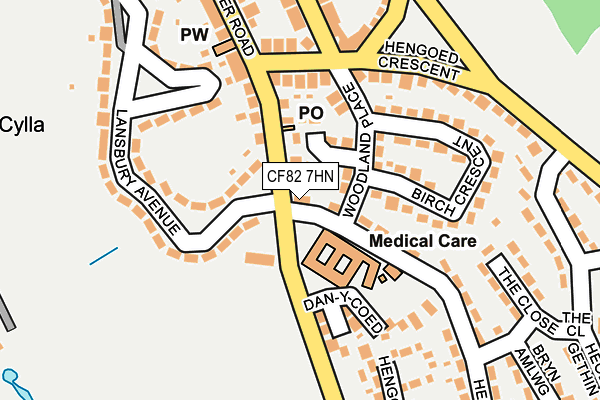 CF82 7HN map - OS OpenMap – Local (Ordnance Survey)