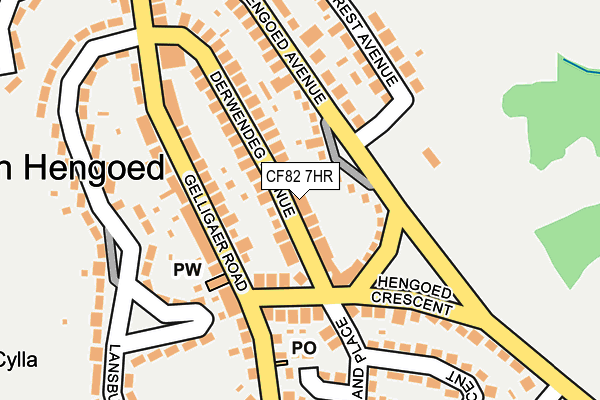 CF82 7HR map - OS OpenMap – Local (Ordnance Survey)