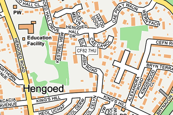 CF82 7HU map - OS OpenMap – Local (Ordnance Survey)