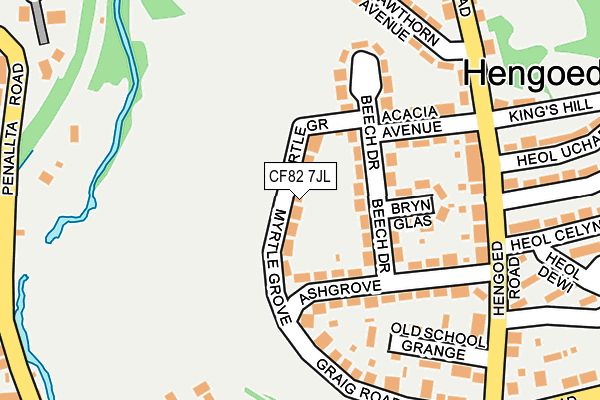 CF82 7JL map - OS OpenMap – Local (Ordnance Survey)