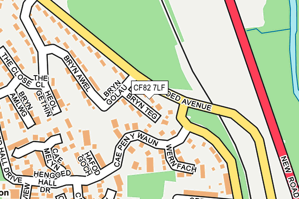 CF82 7LF map - OS OpenMap – Local (Ordnance Survey)