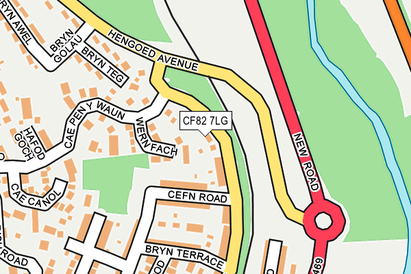 CF82 7LG map - OS OpenMap – Local (Ordnance Survey)