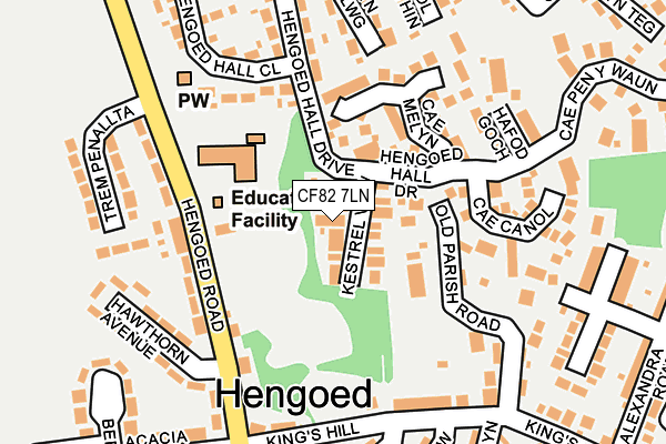 CF82 7LN map - OS OpenMap – Local (Ordnance Survey)