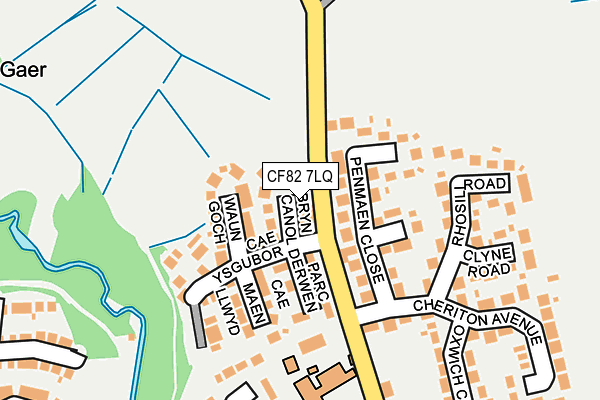 CF82 7LQ map - OS OpenMap – Local (Ordnance Survey)