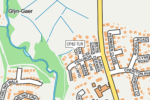 CF82 7LR map - OS OpenMap – Local (Ordnance Survey)