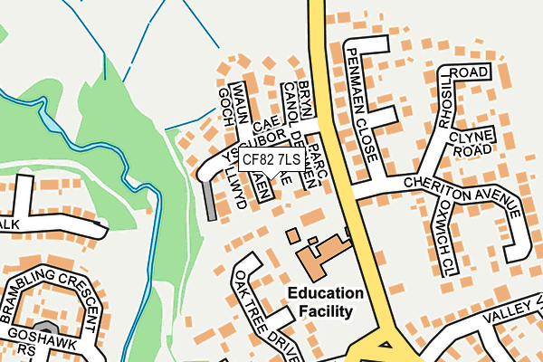 CF82 7LS map - OS OpenMap – Local (Ordnance Survey)