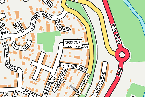 CF82 7NB map - OS OpenMap – Local (Ordnance Survey)