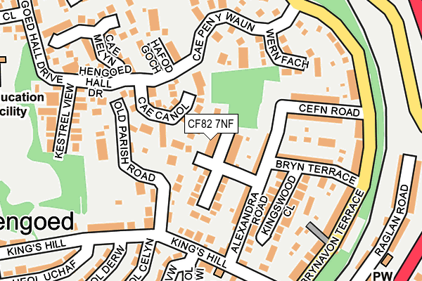 CF82 7NF map - OS OpenMap – Local (Ordnance Survey)