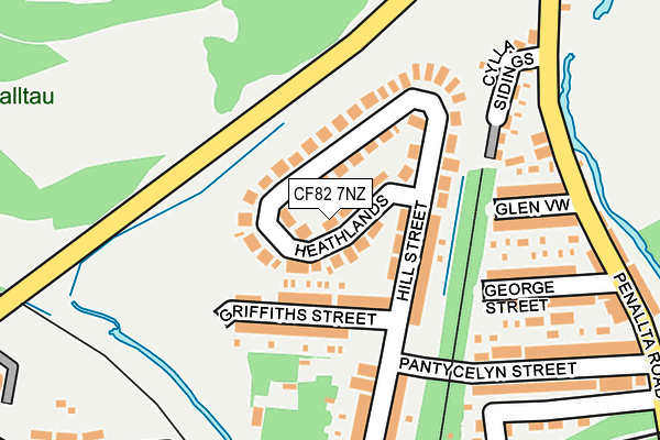 CF82 7NZ map - OS OpenMap – Local (Ordnance Survey)