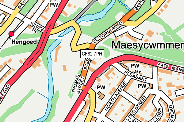 CF82 7PH map - OS OpenMap – Local (Ordnance Survey)