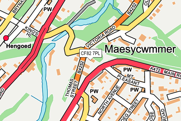 CF82 7PL map - OS OpenMap – Local (Ordnance Survey)