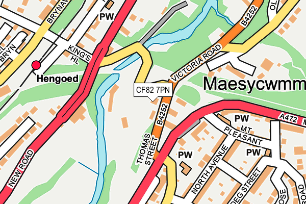 CF82 7PN map - OS OpenMap – Local (Ordnance Survey)