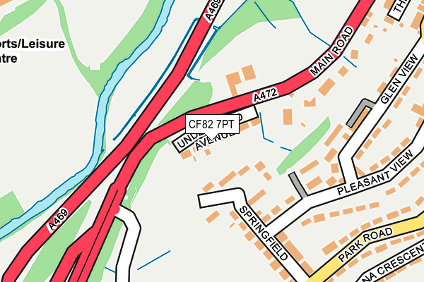 CF82 7PT map - OS OpenMap – Local (Ordnance Survey)