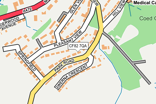 CF82 7QA map - OS OpenMap – Local (Ordnance Survey)