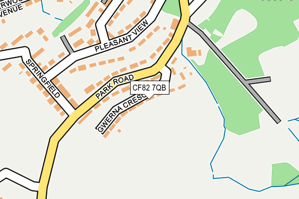 CF82 7QB map - OS OpenMap – Local (Ordnance Survey)