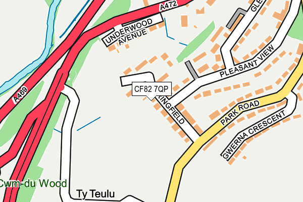 CF82 7QP map - OS OpenMap – Local (Ordnance Survey)