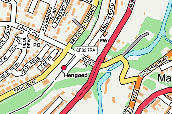 CF82 7RA map - OS OpenMap – Local (Ordnance Survey)