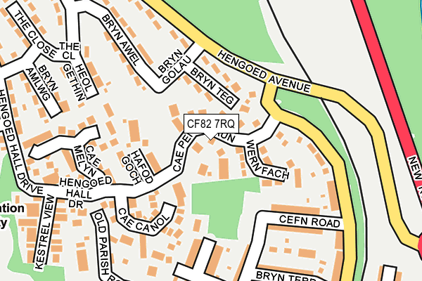 CF82 7RQ map - OS OpenMap – Local (Ordnance Survey)