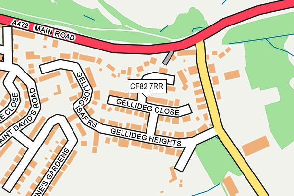 CF82 7RR map - OS OpenMap – Local (Ordnance Survey)