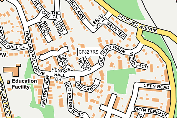 CF82 7RS map - OS OpenMap – Local (Ordnance Survey)