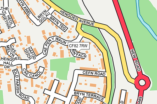 CF82 7RW map - OS OpenMap – Local (Ordnance Survey)