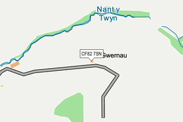 CF82 7SN map - OS OpenMap – Local (Ordnance Survey)