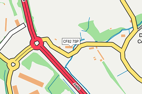 CF82 7SP map - OS OpenMap – Local (Ordnance Survey)