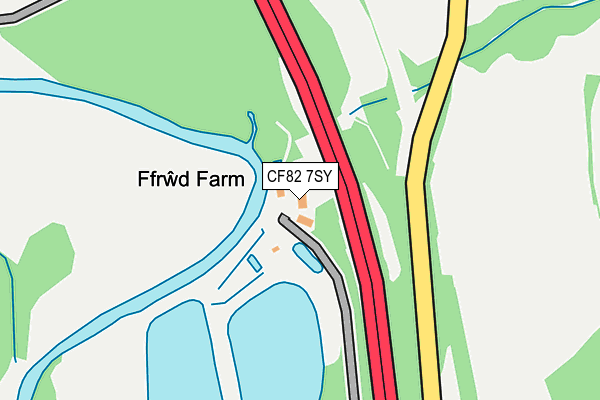 CF82 7SY map - OS OpenMap – Local (Ordnance Survey)