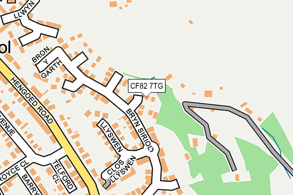 CF82 7TG map - OS OpenMap – Local (Ordnance Survey)