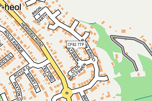 CF82 7TP map - OS OpenMap – Local (Ordnance Survey)