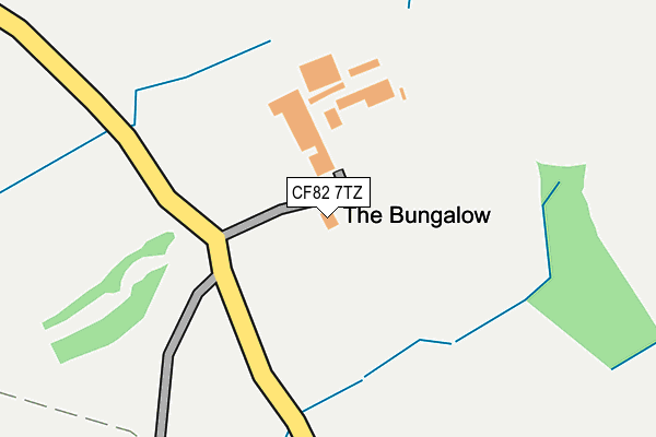 CF82 7TZ map - OS OpenMap – Local (Ordnance Survey)