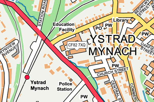 CF82 7XQ map - OS OpenMap – Local (Ordnance Survey)