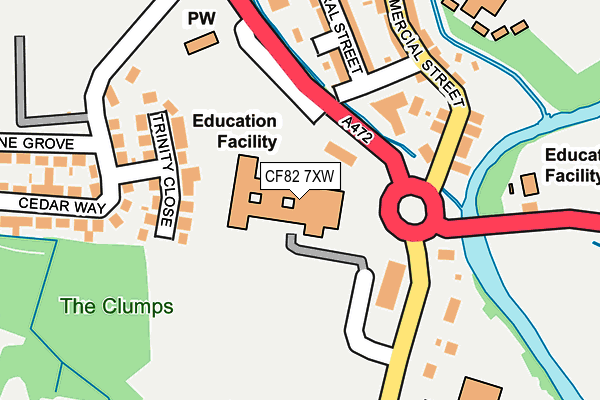 CF82 7XW map - OS OpenMap – Local (Ordnance Survey)