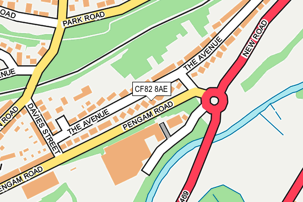 CF82 8AE map - OS OpenMap – Local (Ordnance Survey)